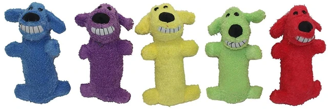 Main image of Original Loofa Dog Plush Toy - Squeaky Toy for All Dogs - Extra Soft Plush - Stuffed Animal Dog Toys for Playing (1 Count, 6, Random Color Surprise)