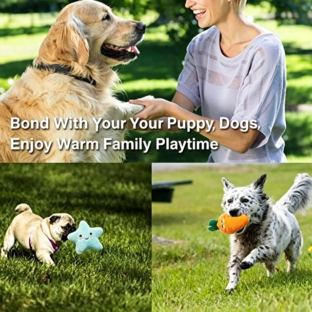 Alt view image 7 of 7 - Squeaky Dog Toys for Small Medium Dogs, 9 Pack Stuffed Puppy Teething Toys | Assorted Soft Plush Dog Toys Bundle, Built-In Squeakers, For Puppies Entertainment & Interactive Play