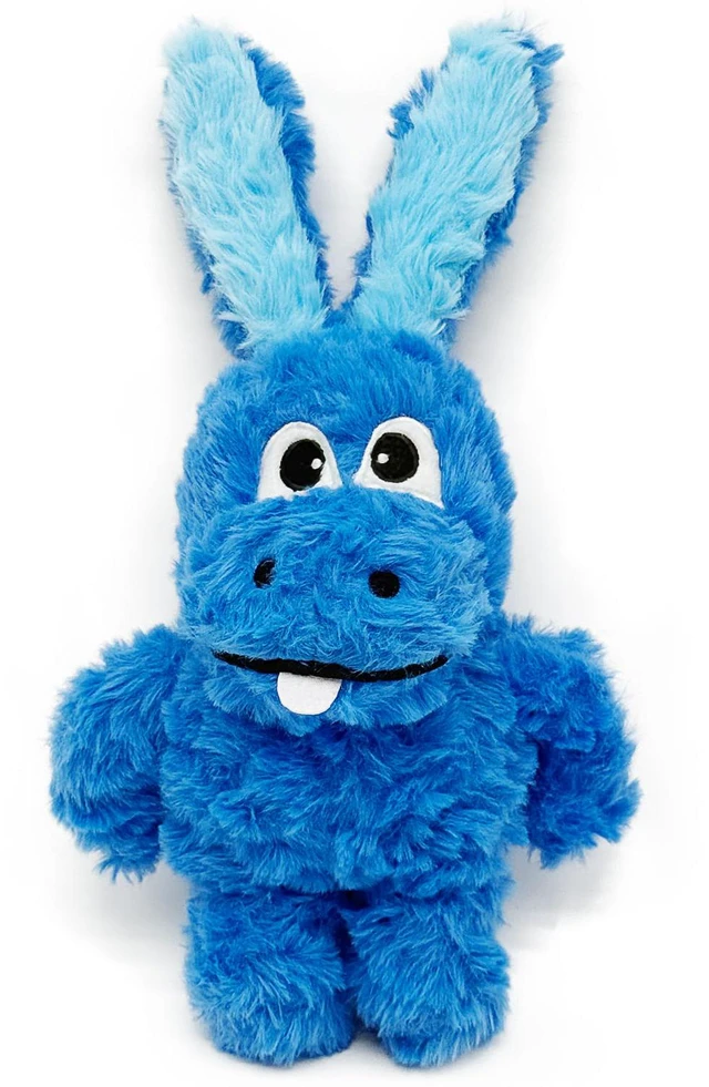 Main image of Donkey Squeaky Plush Dog Toy for Small Medium Large Dogs, Blue | Stuffed Plush, Crinkle, Squeaky, Lightweight, For Tug and Chew, Indoor Outdoor Play Keep Dog Busy, Birthday Gift