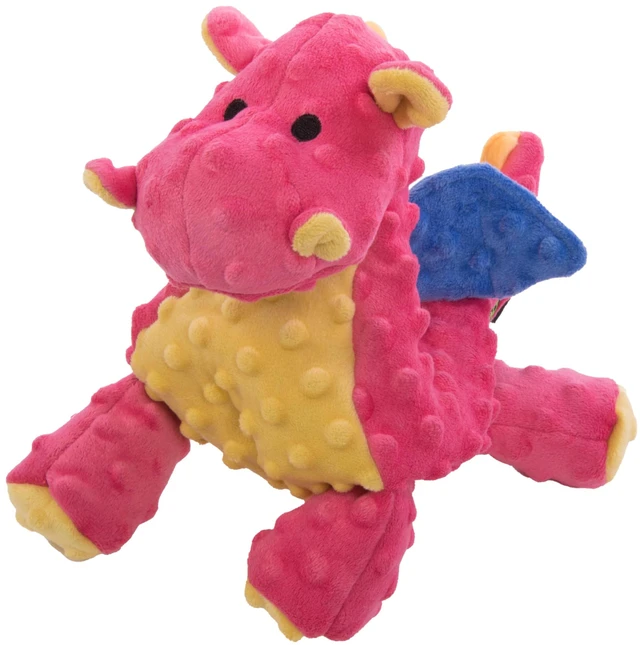 Main image of Bubble Plush Dragons Squeaky Dog Toy, Chew Guard Technology - Coral, Large