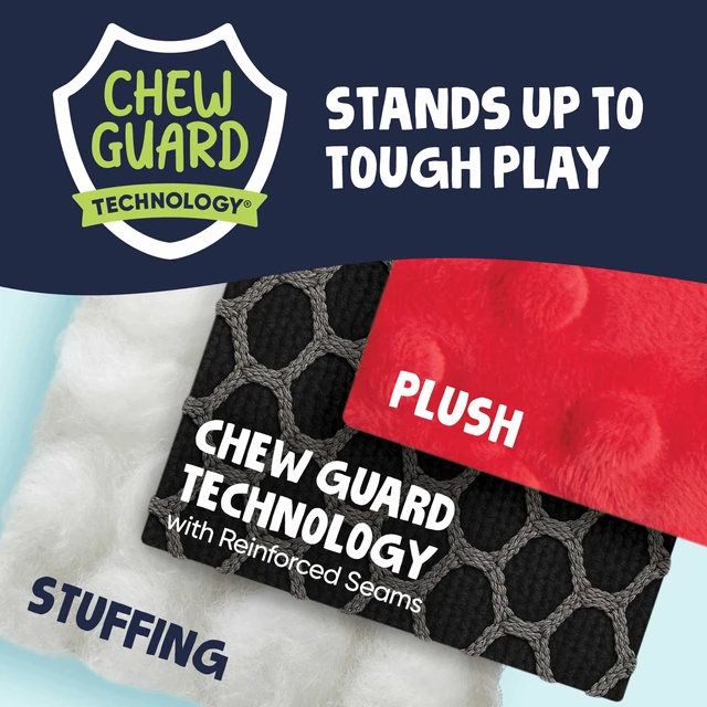 Alt view image 4 of 7 - Just For Me Gators Squeaky Plush Dog Toy, Chew Guard Technology - Pink, Mini