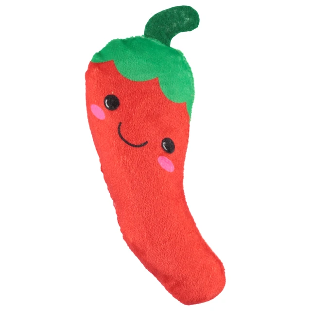 Alt view image 2 of 5 - 3 Pack Plush Dog Chew Toys Soft Squeaky Puppy Toys for Small Dogs 4" Durable, Cute & Safe Pet Toy Gift Set (Food, Fruit, Farm, Zoo & Safari Animal Themes)