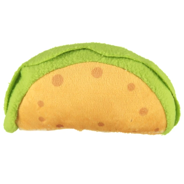 Alt view image 3 of 5 - 3 Pack Plush Dog Chew Toys Soft Squeaky Puppy Toys for Small Dogs 4" Durable, Cute & Safe Pet Toy Gift Set (Food, Fruit, Farm, Zoo & Safari Animal Themes)