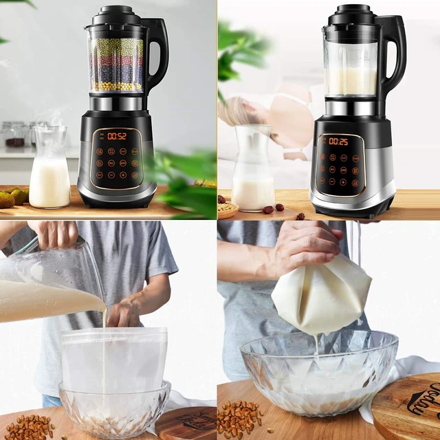 Alt view image 4 of 7 - Nut Milk Bag Reusable 3 Pack 12" x 10" Cheesecloth Bags for Straining Almond/Soy Milk Greek Yogurt Strainer Milk Nut Bag for Cold Brew Coffee Tea Beer Juice Fine Nylon Mesh Cheese Cloth