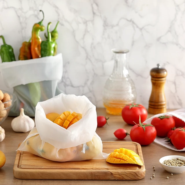 Alt view image 6 of 7 - 3 Pack Nut Milk Bag, Nylon Cheese Cloth Bag for Straining, 9.5"x14" | Reusable Strainer, Food-Grade, Fine Mesh, for Cold Brew Coffee, Greek Yogurt, Tea and Juice