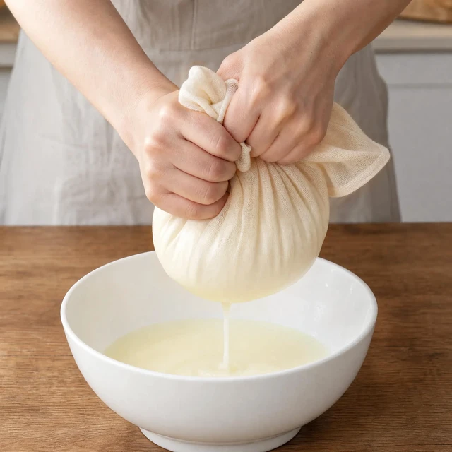 Alt view image 7 of 7 - Grade 100 Cheesecloth for Straining, 15 Pack Unbleached Cotton Cloths | Precut with hemmed edges, reusable 56 x 42 weave, 10 pcs 20 x 20 + 5 pcs 15 x 15 for yogurt, cheese and nut milk