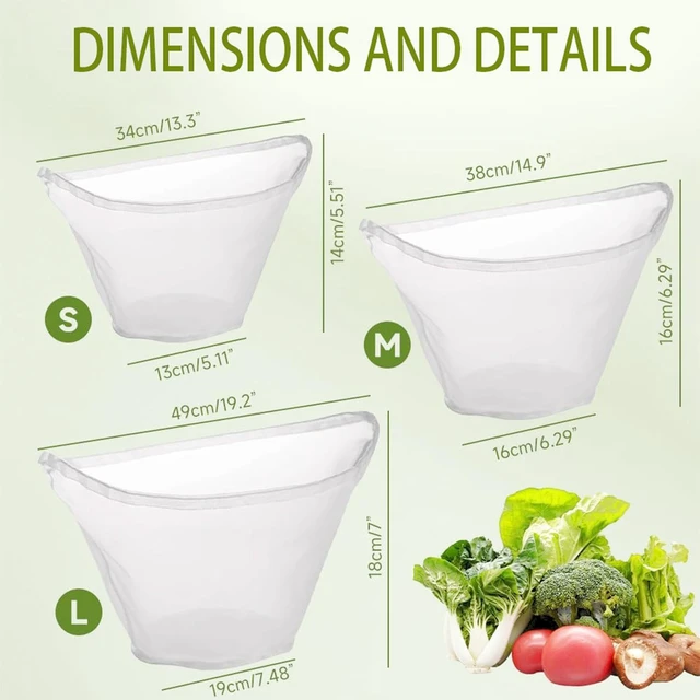 Alt view image 3 of 7 - 5PCS Cheese Cloth Bags for Straining, Bowl-shaped reusable nylon cheese cloth filter bag, fine mesh multi-purpose food filter bag, suitable for nut milk, juice, soy milk, dumpling fillings. (Large)