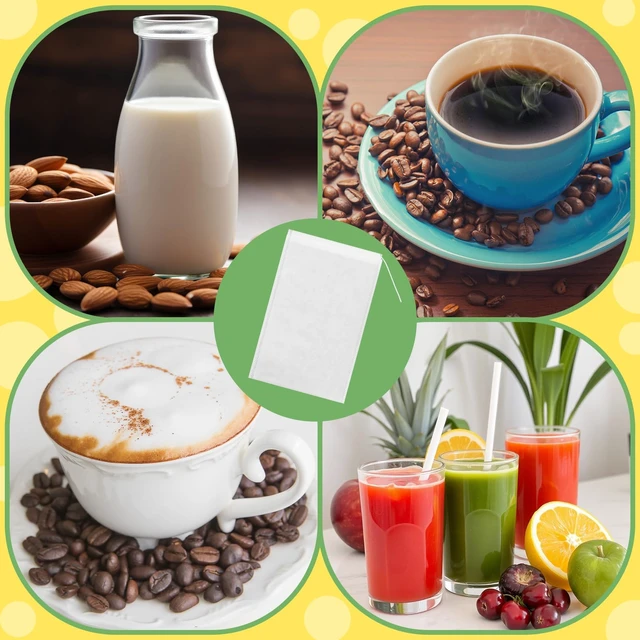 Alt view image 7 of 7 - 50 Pack Nylon Straining Nut Milk Bag 11.7" x 7.8" Fine Mesh Food Strainer Filter Cheese Cloth Bags for Nut Milk Juice Yogurt Cold Brew Tea Coffee Home Brewing