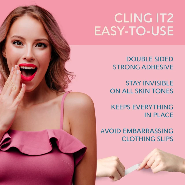 Alt view image 5 of 6 - Fashion Clothing Tape Double Sided for Clothes, Fabric, Body, Dress | Clear Perforated Roll Cut to Any Length for Hem, Bra Strap, Neckline, Strong All Day Hold, No Residue, Waterproof for Women