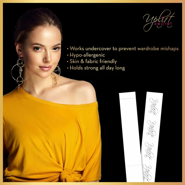 Alt view image 6 of 7 - Fashion Clothing Tape - (100 Strips) for Body and Clothes | Double Sided Clear Tape for All Skin Shades