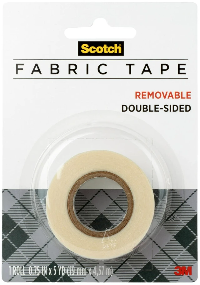 Main image of Removable Fabric Tape, 3/4 in x 180 in, 1/Pack, Removable and Double Sided (FTR-1-CFT)
