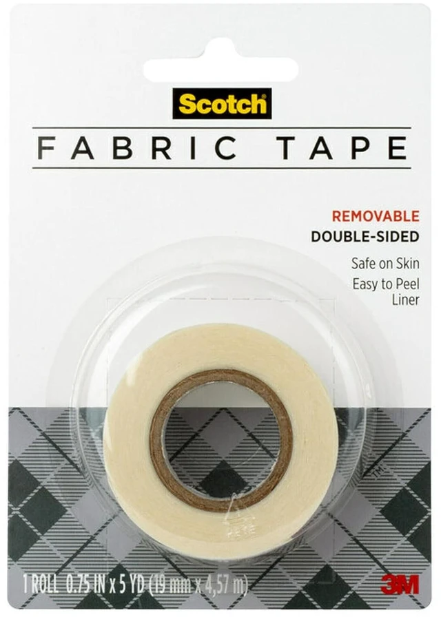 Alt view image 2 of 7 - Removable Fabric Tape, 3/4 in x 180 in, 1/Pack, Removable and Double Sided (FTR-1-CFT)