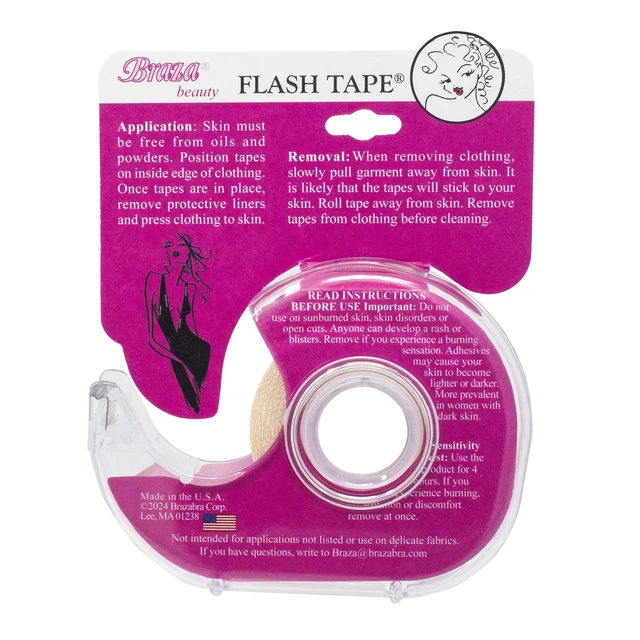 Alt view image 2 of 6 - Flash Tape - Double Sided Clear Adhesive Clothing, Fabric and Body Tape (1)