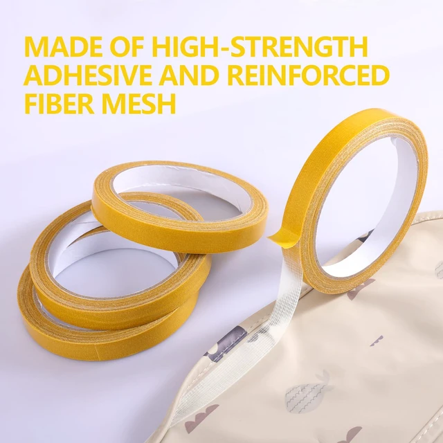 Alt view image 3 of 7 - Double Sided Fabric Tape Heavy Duty for Hem, Fashion Dress, Cloth, Curtains, High Adhesive Sticky but Removable and Residue free, No Sewing or Ironing need, Multipurpose, 0.5 in x 33FT/10m (1)