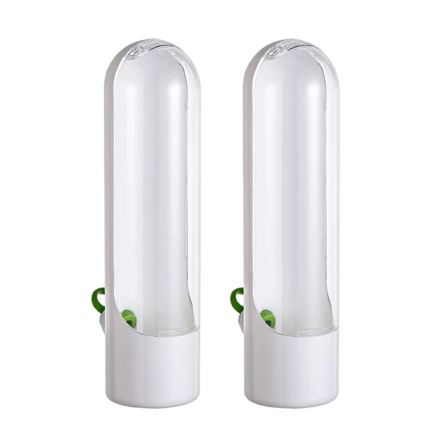 Alt view image 7 of 7 - Herb Saver for Refrigerator, 2 Pack Cilantro Keeper Pods for Fridge | Slim upright herb pods with a water base, clear window, and fill cap for organized fridge door bin herb storage