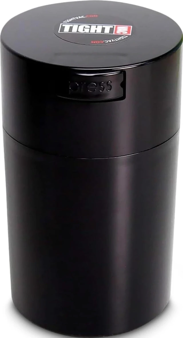 Main image of 1 to 6 oz Patented Vacuum Sealed Airtight Storage Container, Black | Multi-use Vacuum Container Works as Smell Proof Containers for Herbs and Dry Goods, NSF Food-Grade, Portable, Travel-Ready