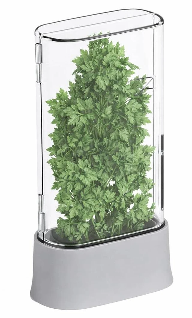 Main image of Herb Keeper for Refrigerator, Fresh Herb Saver Herb Storage Containers, Cilantro Container for Fridge Asparagus Container, Dishwasher Safe