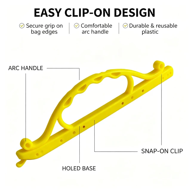 Alt view image 5 of 7 - Bag Sealing Clips 9 Pack, Multi-Size Sealing Sticks with Carry Handle for Bread Bags, Chip Bags, Coffee & Pet Food Wall-Mountable, Airtight Moisture Proof Reusable Kitchen Clips (9pcs)