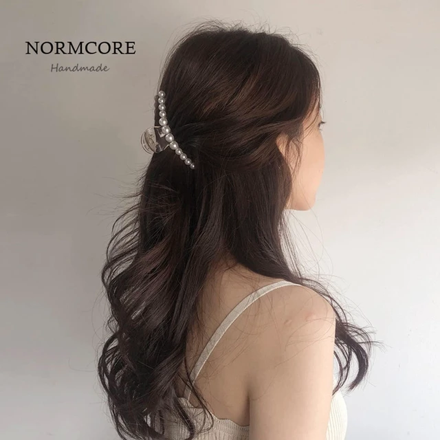 Alt view image 4 of 7 - 4 PCS Large Pearl Hair Claw Clips for Women and Girls, Non-Slip Hair Barrettes for Thick and Thin Hair, Elegant Hair Accessories for Weddings, Parties, and Daily Styling