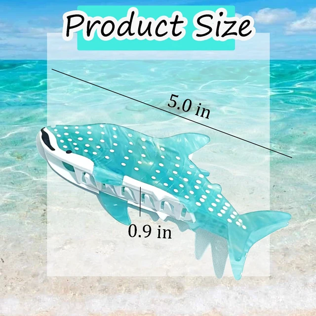 Alt view image 7 of 7 - Whale Shark Hair Clip Fun Animal Claw Clips Cute Ocean Hair Clips Shark Gifts for Women Acetate Claw Clips Hair Accessories for Women Girls