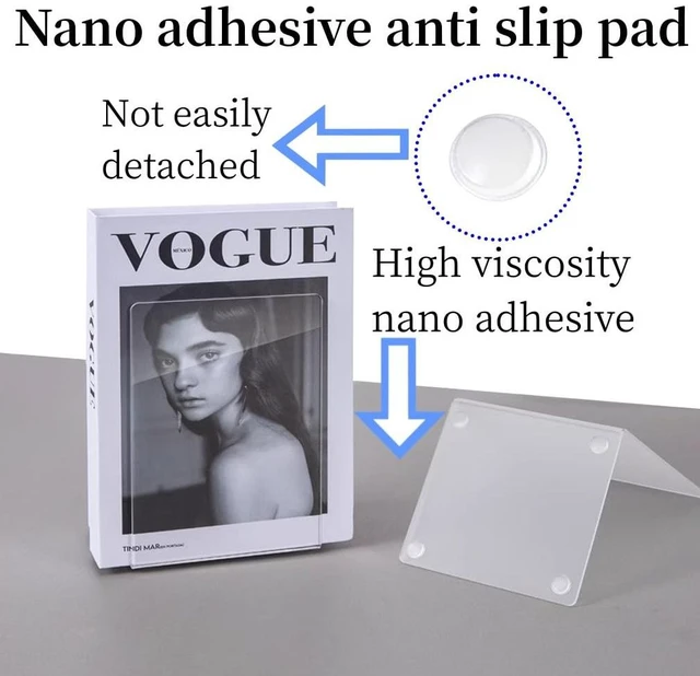 Alt view image 3 of 7 - Acrylic Book Ends 4 Pcs, Clear Bookends, Bookend Organizer for Shelves | Transparent Book Stoppers, Decorative Book Holder Stand for Heavy Books, CD, ,Book Shelves, File, Video Games