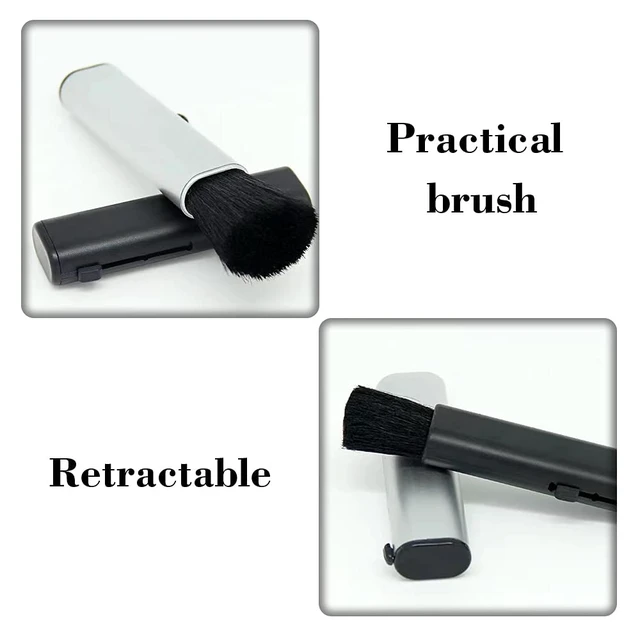 Alt view image 5 of 7 - 2 Pcs Retractable Keyboard Cleaning Brush Computer Cleaning Tool Dust Removal Brush for Desktop Table