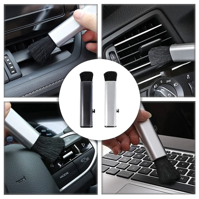 Alt view image 7 of 7 - 2 Pcs Retractable Keyboard Cleaning Brush Computer Cleaning Tool Dust Removal Brush for Desktop Table