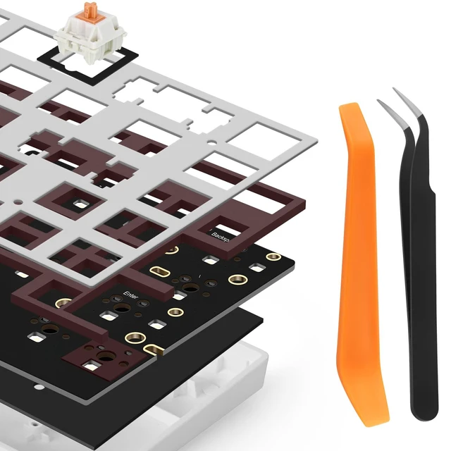 Alt view image 2 of 7 - Foam 108 Layout, Switch Pads 120Pcs and Sound Dampeners for Custom Keyboard