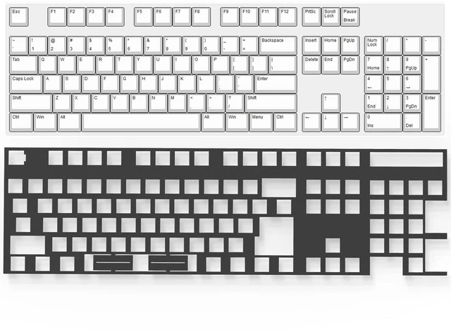 Alt view image 3 of 7 - Foam 108 Layout, Switch Pads 120Pcs and Sound Dampeners for Custom Keyboard