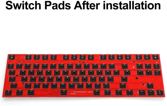 Alt view image 5 of 7 - Foam 108 Layout, Switch Pads 120Pcs and Sound Dampeners for Custom Keyboard