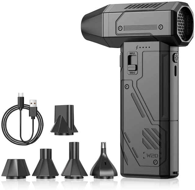 Main image of Compressed Air Duster,130000RPM Electric Air Duster Brushless Motor with Adjustable Stepless Speed, Fast Charging Rechargeable Cordless Air Blower for PC,Car,Keyboard,Pet,Home & Outdoor