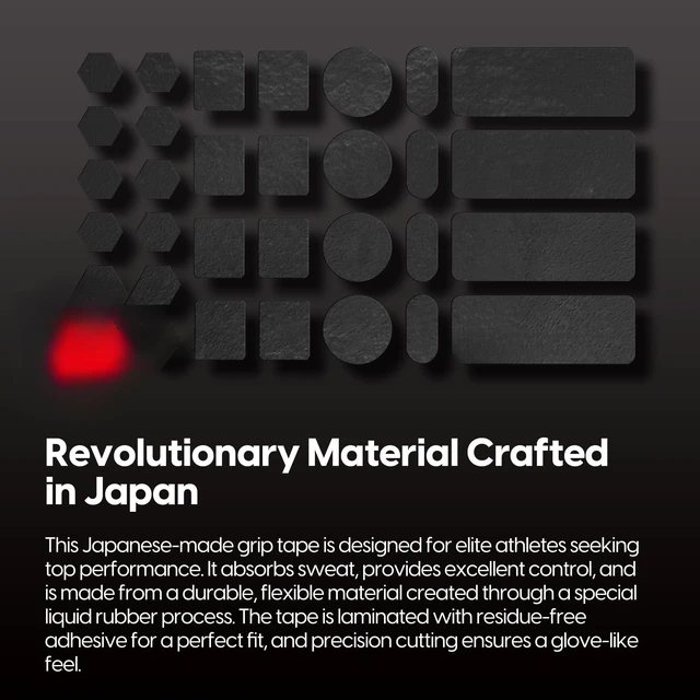 Alt view image 3 of 7 - Pre-Cut 1 Universal Griptape Pre-Laminated Sweat Absorbing High Performance Universal Anti Slip Mouse Grip Tape Ultra-Thin 0.5mm (0.02in)