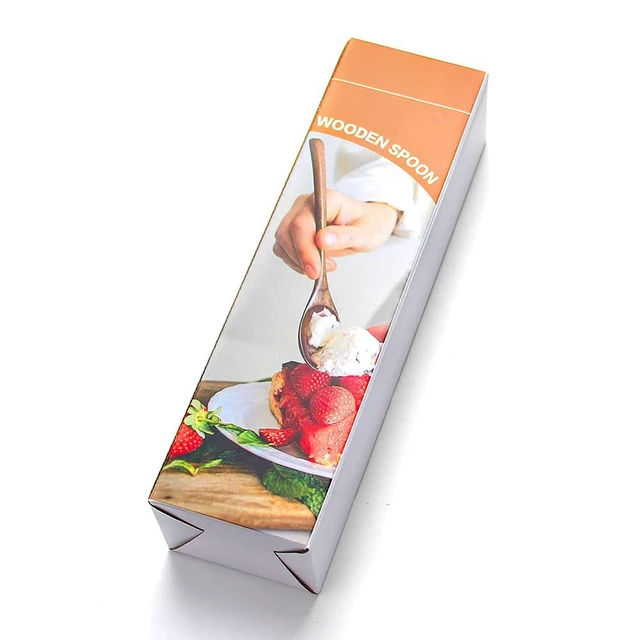 Alt view image 7 of 7 - 9 In Wooden Spoons for Eating, 6Pcs Japanese Natural Soup Spoons | Wooden Spoon for Cooking Mixing Stirring Honey Tea Soda Dessert,Coconut Bowl,Korean Wooden Spoons