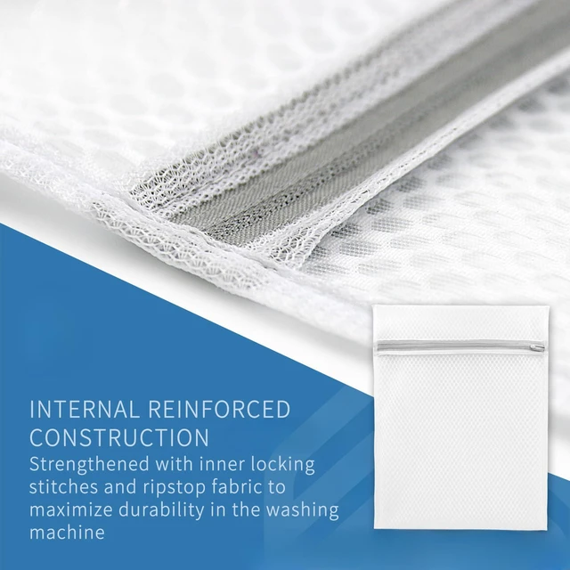 Alt view image 4 of 5 - 3Pcs Durable Honeycomb Mesh Laundry Bags for Delicates 12x16 Inches | (3 Medium)