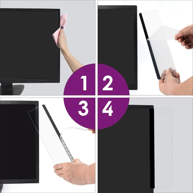 Alt view image 5 of 6 - Office Desk Accessories 2pcs Computer Monitor Memo Board Office Supplies | Computer Monitor Memo Board Computer Sticky Note Holder