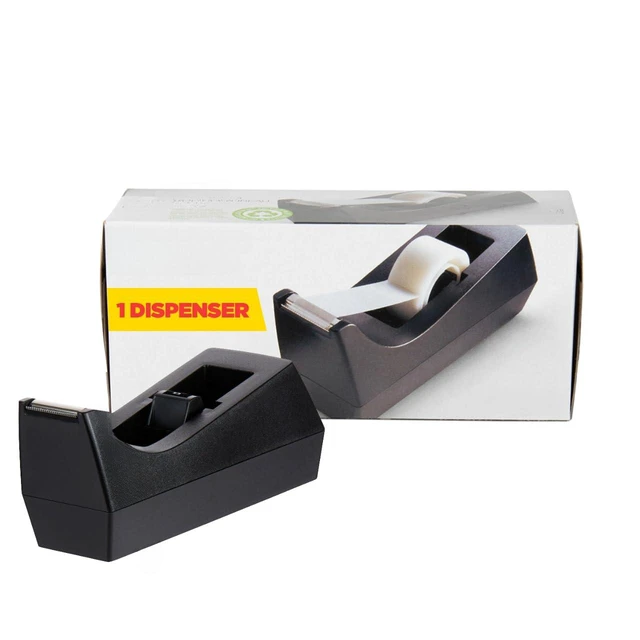 Main image of Desktop Tape Dispenser, Black, 2.7 in. x 2.7 in. x 6.4 in., 1 Tape Dispenser, Polystyrene
