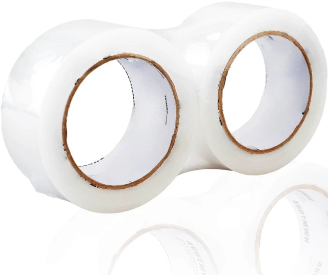 Main image of Packing Tape Refills, Clear, 1.88" x 60 yds, 2 Rolls | Packaging Tape Heavy Duty Designed for Moving, Shipping and Packing, Mailing