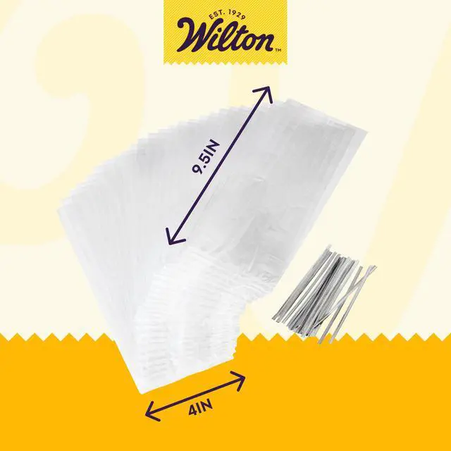 Alt view image 2 of 6 - Clear Treat Party Bags, 4 x 9.5 in., 50-Pack | Clear Cellophane Treat Bags for Gifting Cookies, Candies & Party Favors, Easy Seal, Perfect for Holiday & Event Packaging