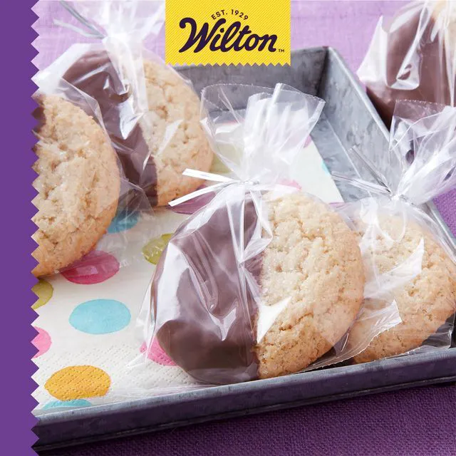 Alt view image 6 of 6 - Clear Treat Party Bags, 4 x 9.5 in., 50-Pack | Clear Cellophane Treat Bags for Gifting Cookies, Candies & Party Favors, Easy Seal, Perfect for Holiday & Event Packaging
