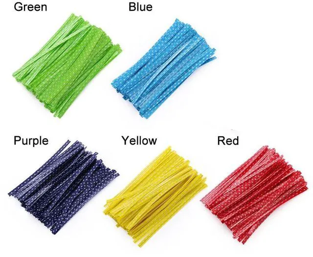 Alt view image 2 of 7 - Small Cellophane Bags, Clear Gift Treat Bags for Candy, Cake Pops, Goodies & Party Favors with 4'' Ties, 100PCS (4'' x 6'')