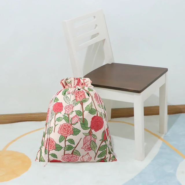 Alt view image 5 of 7 - Drawstring Gift Bags,Extra Large 24"x 20" | Premium Canvas Storage Bags | Reusable Fabric | Perfect for Baby Showers,Birthday Parties | Rosy