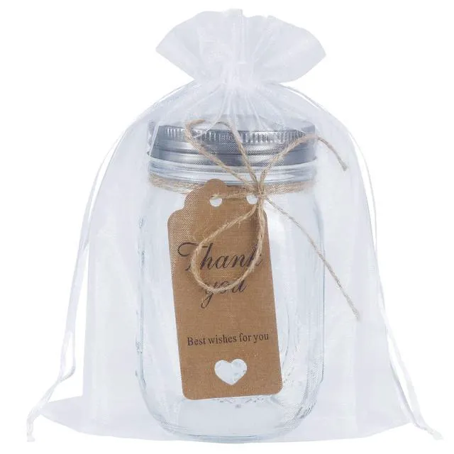 Alt view image 5 of 7 - 100pcs Mesh Organza Bags 6x9 in for Gift Giving, Large (White) | Sheer for Product Visibility, Easy-Close Drawstrings, Suitable for Jewelry, Cosmetic, Craft, Wedding, Party Favors, Christmas