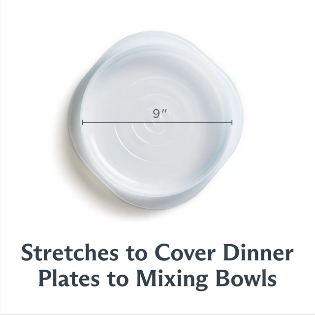 Alt view image 4 of 7 - Premium Reusable Silicone Stretch Lids, Clear, 3-Pack, Large | Food-Safe Silicone, Airtight Seal, Leak-Free, BPA-Free, Eco-Friendly, Food Container Covers, Microwave, Dishwasher, Meal Prep