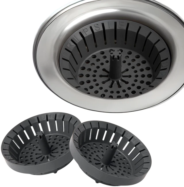 Main image of 3-Pk Clog-Free Kitchen Sink Strainer - USA Made Sink Drain Strainer