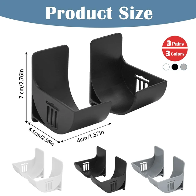 Alt view image 2 of 7 - 6Pcs Trash Bag Holder Dispenser, Adjustable Wall Mount Storage | No Drill Self-Adhesive Wall Mount, Adjustable Split Storage, 3 Colors, Space Saving Cabinet Organizer, Kitchen Bathroom Use