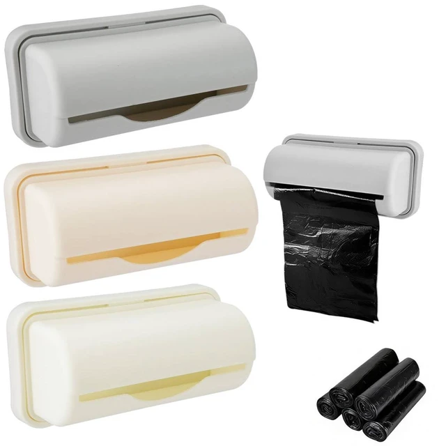 Main image of 3Pcs Trash Bag Dispenser with 100 Liners, Wall Mounted Bag Holder | Space Saving Wall Mount Design, Trash Can Liner Dispenser Storage Plastic Grocery Garbage Bags for Kitchen Bathroom