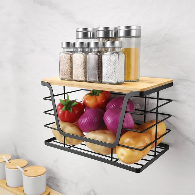 Alt view image 4 of 7 - Extra Large Trash Bag Holder Dispenser With Bamboo Top, Wall Mounted Garbage Bag Dispenser Roll Holder for Kitchen Laundry Room Organization
