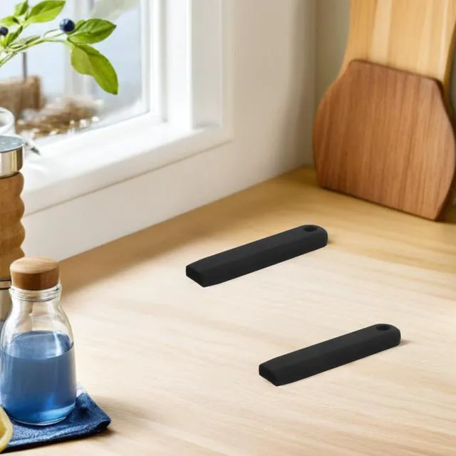 Alt view image 4 of 7 - 4pcs Skillet Handle Cover: Silicone Handle Protective Cover - Non-Slip Waterproof Anti-Scald Pot Grip Sleeves for Cooking Utensils
