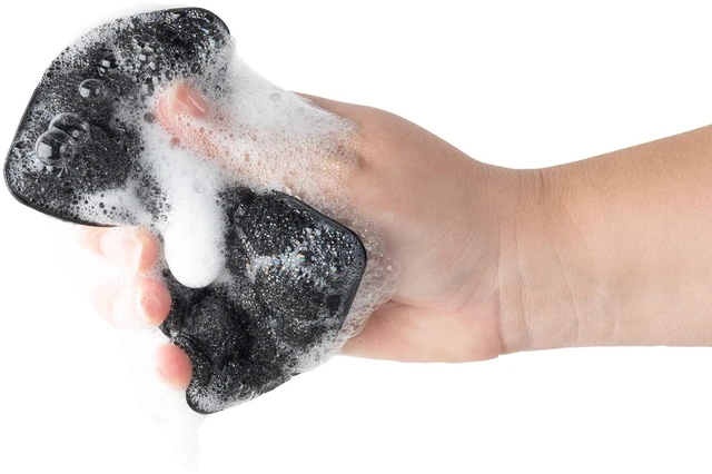 Alt view image 6 of 6 - Sudz-Power Scratch-Free Scrubber Sponges, Long Lasting Polyurethane, BPA Free, Rectangular, Set of 2