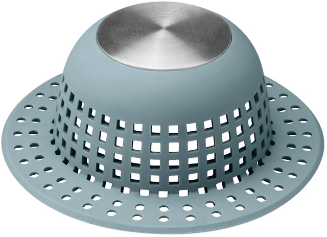 Main image of Shower Drain Hair Catcher Bathtub Drain Cover Sink Drain Protector | Bathroom Sink & Bathtub Drain Strainer for Pop-Up & Regular Drains, Silver Greyish Blue